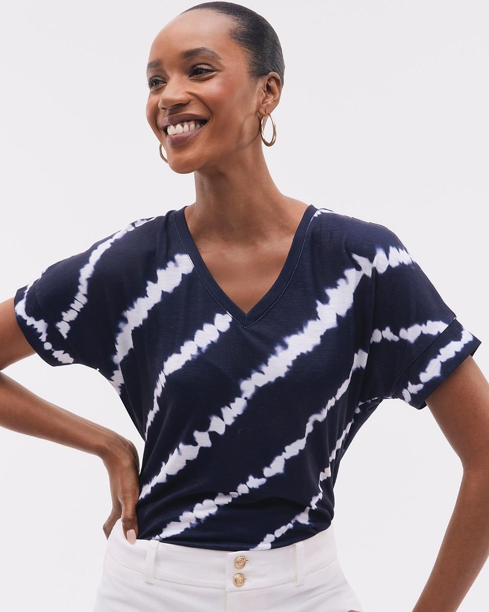 Zenergy® V-neck Tie Dye Tee Product Image