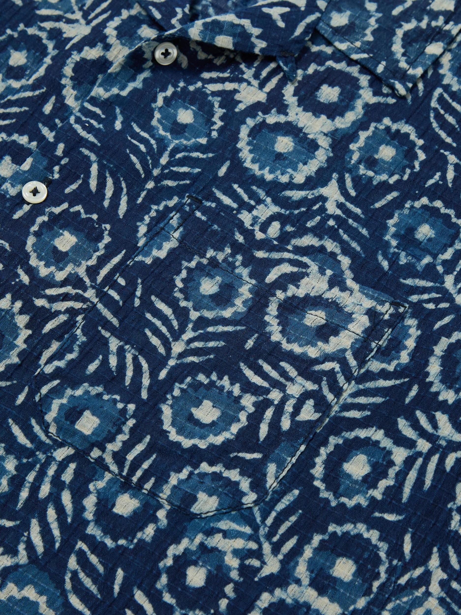 Universal Works Road Shirt in Indigo Winston Ripstop Product Image