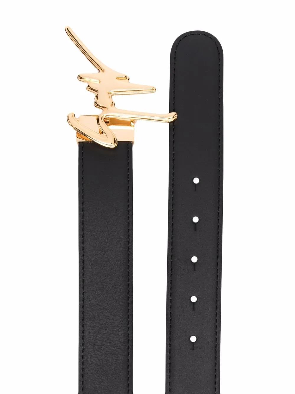logo-plaque buckle belt Product Image