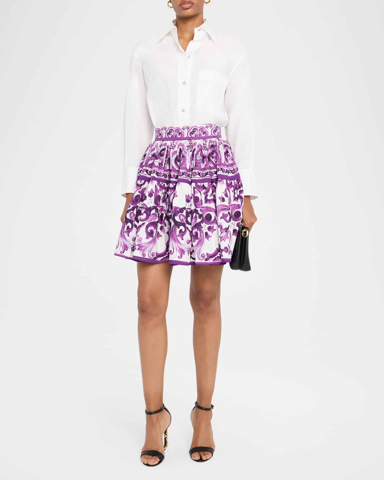 Tiered Poplin Mini Skirt Product Image