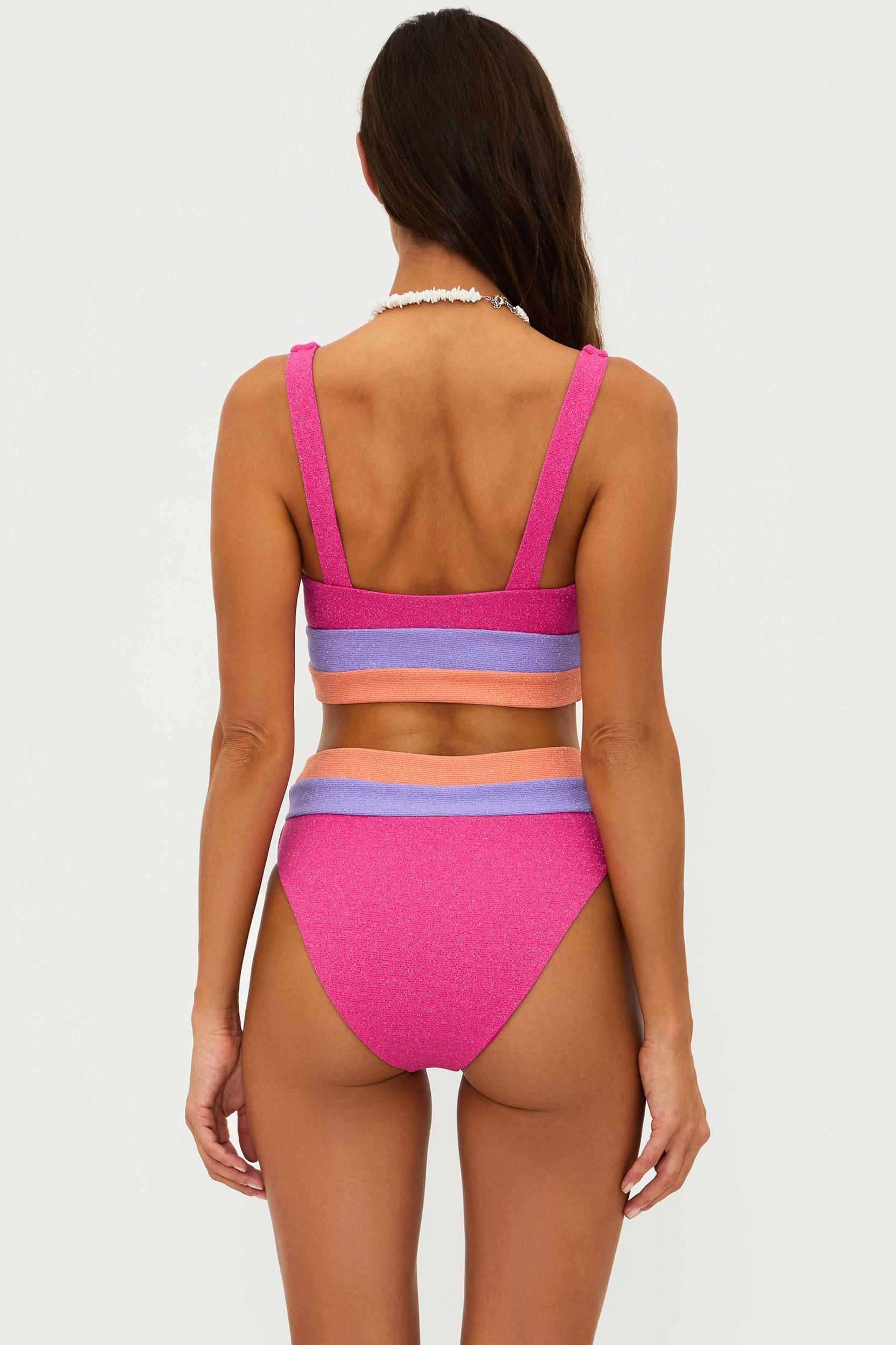 Heidi Bottom Coral Bay Colorblock Scrunch Product Image