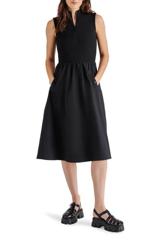 Steve Madden Berlin Sleeveless Mixed Media Dress Product Image