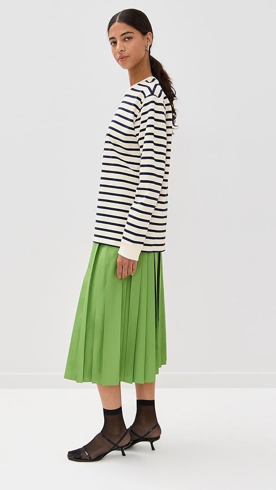Tibi Striped Perfect Tee Crew Neck | Shopbop Product Image