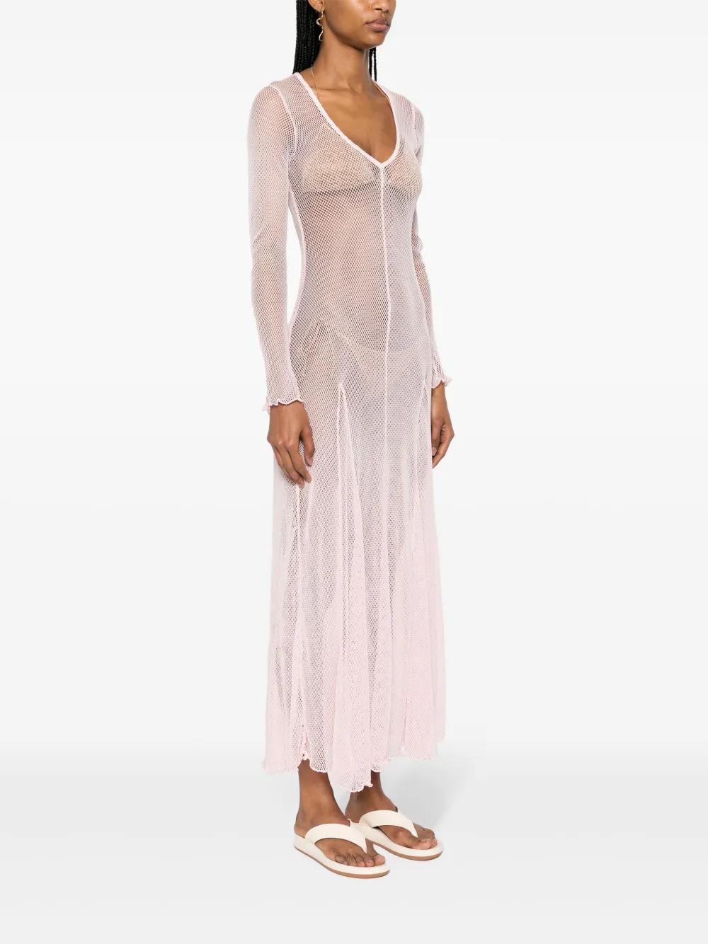 Rete semi-sheer dress Product Image