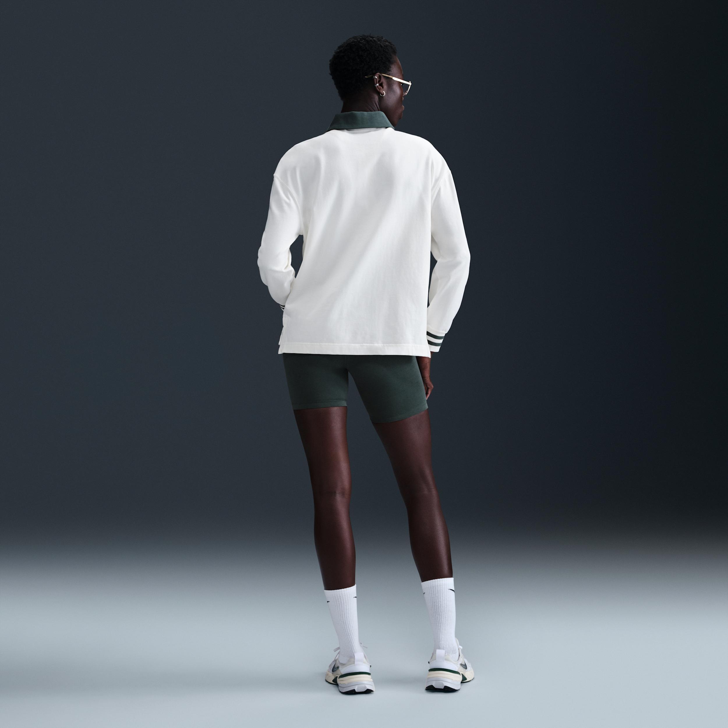 Nike Sportswear Essential Women's Oversized Long-Sleeve Polo Product Image