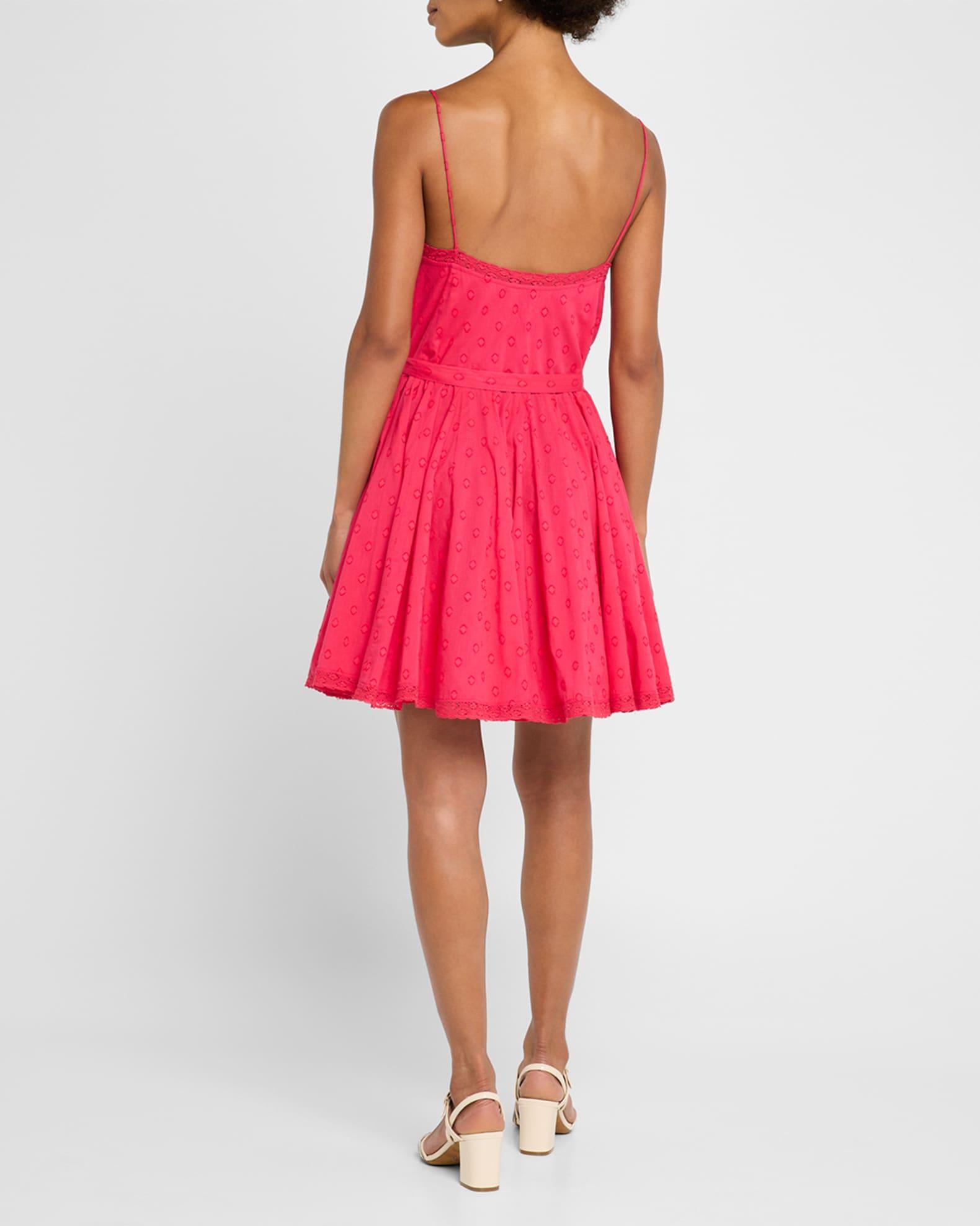 Beatriz Lace-Trim A-Line Mini Dress Product Image
