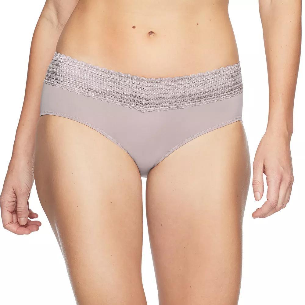 Warners No Pinching, No Problems Dig-Free Comfort Waist with Lace Microfiber Hipster 5609J, Womens Product Image