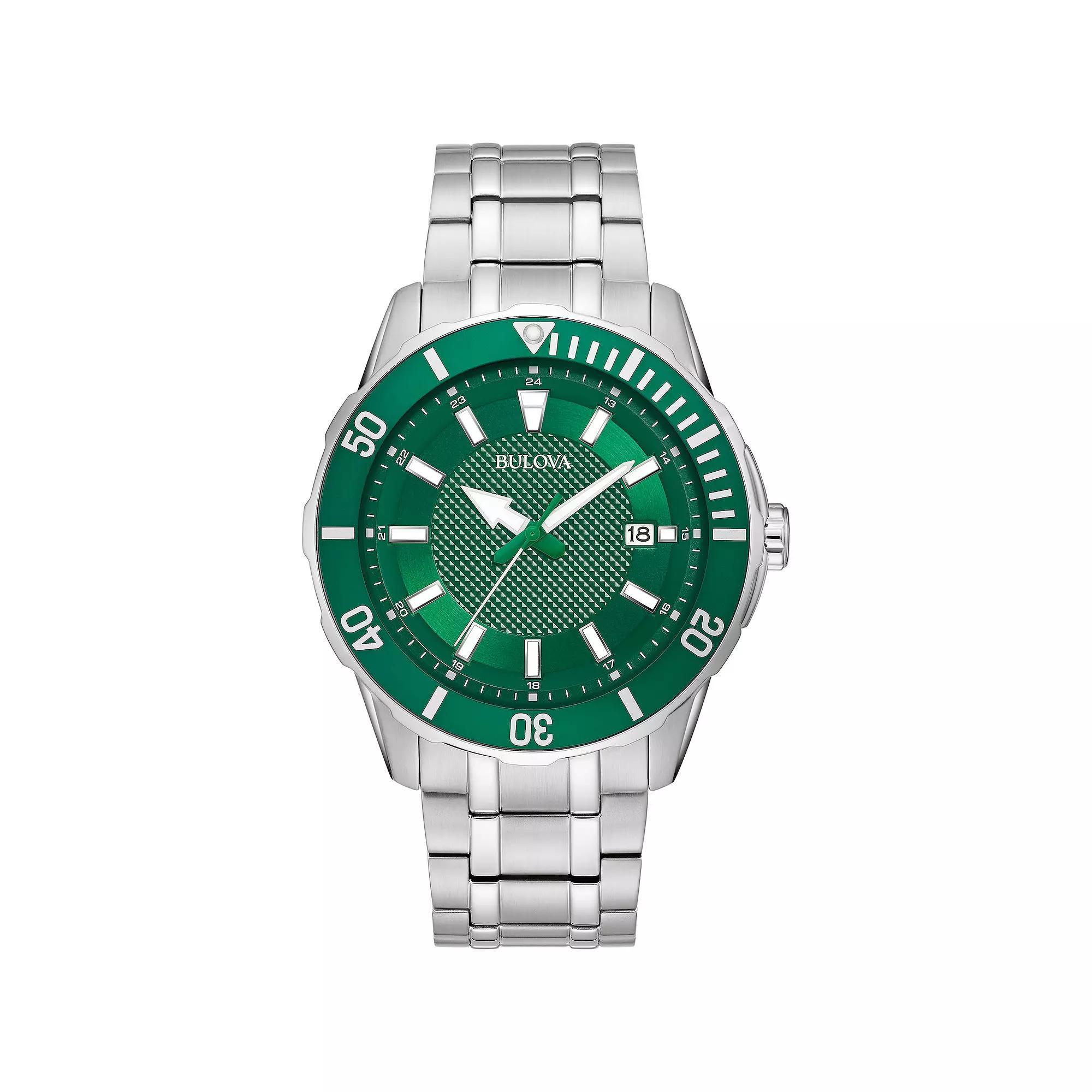 Bulova Men's Classic Stainless Steel Watch - 98B359, Size: Large, Silver Product Image