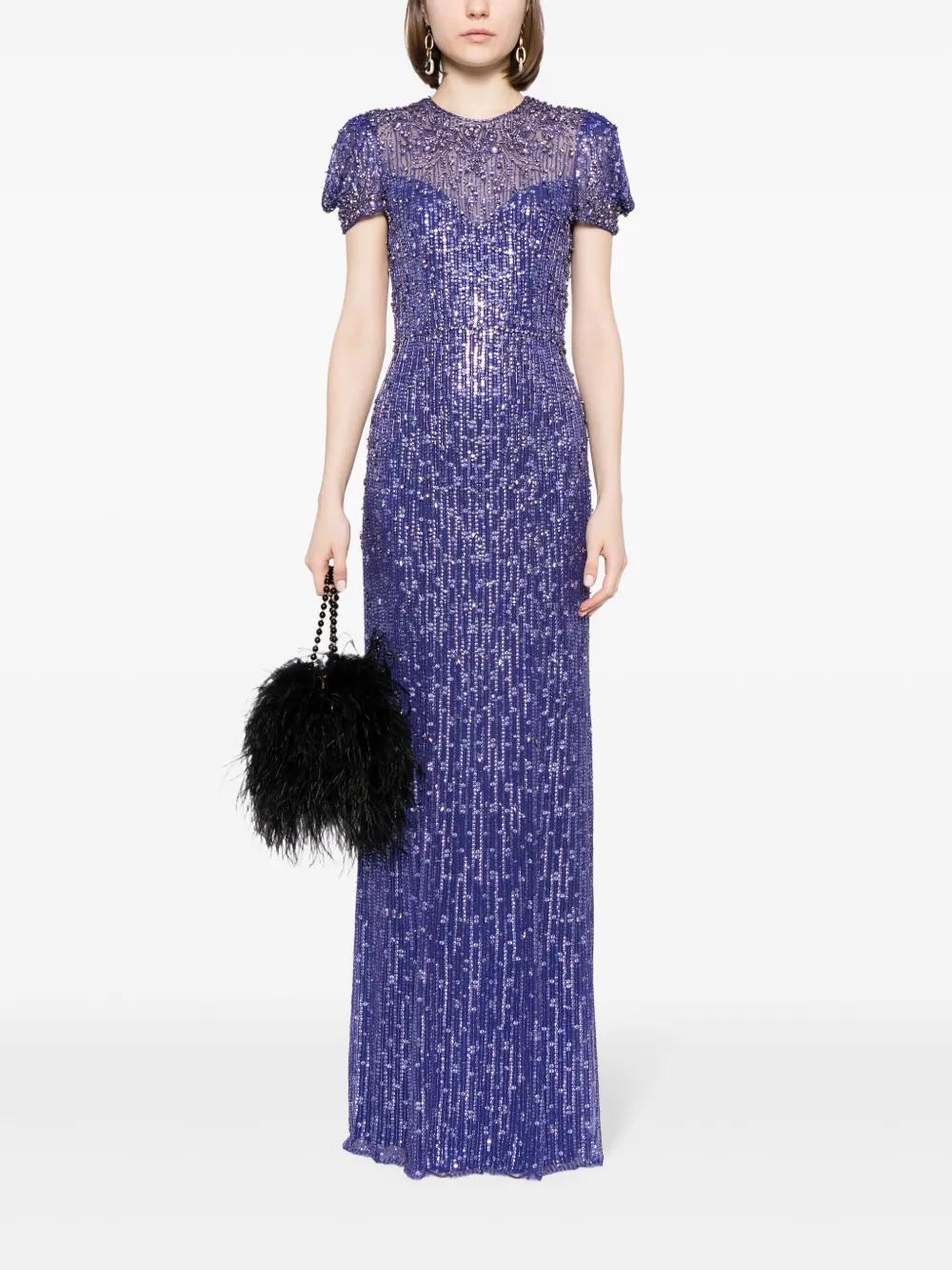 Aster sequin-embellished gown Product Image