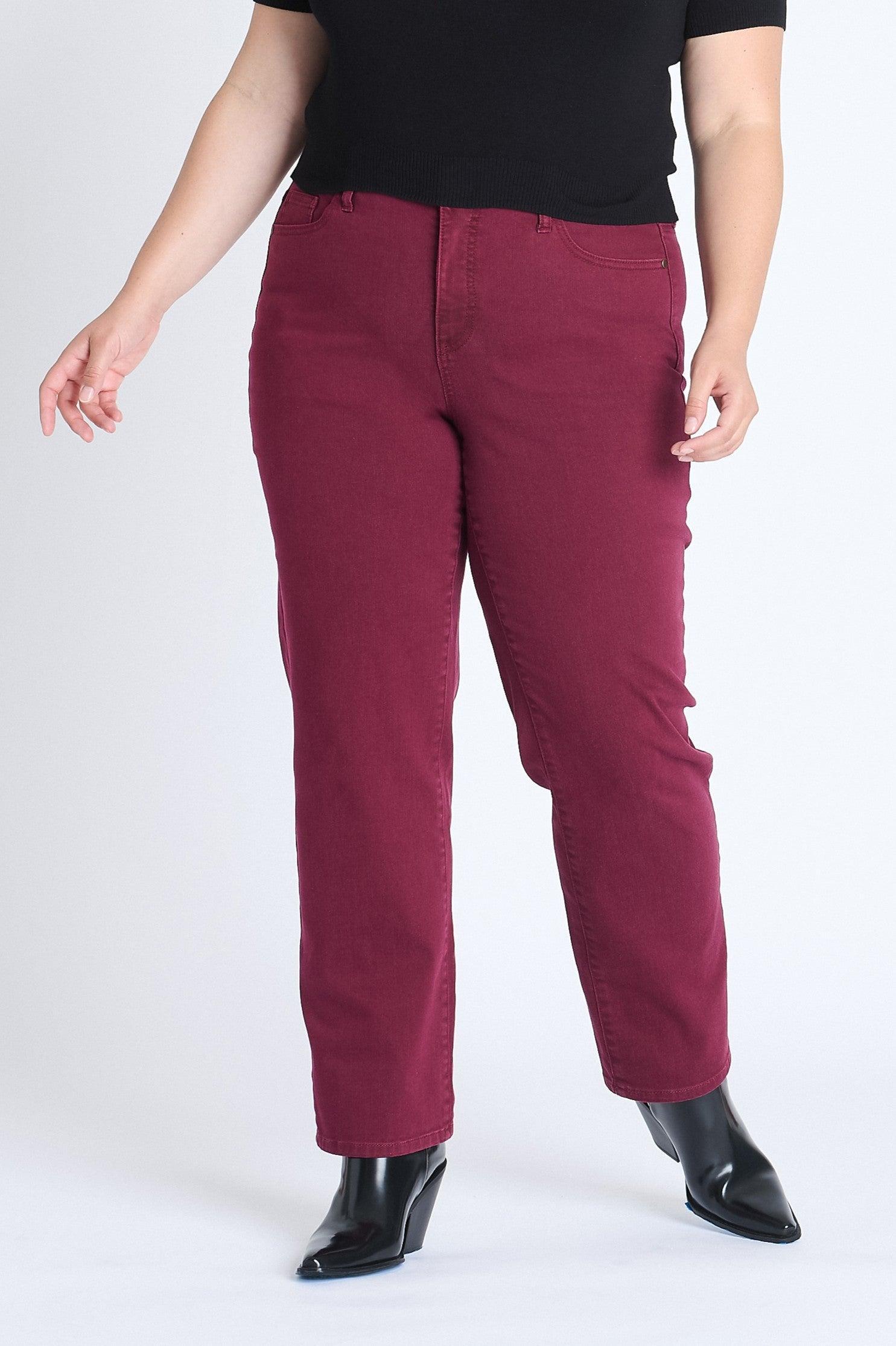 Plus Westport Signature 5 Pocket Colored Denim Straight Leg Jean - Plus Product Image