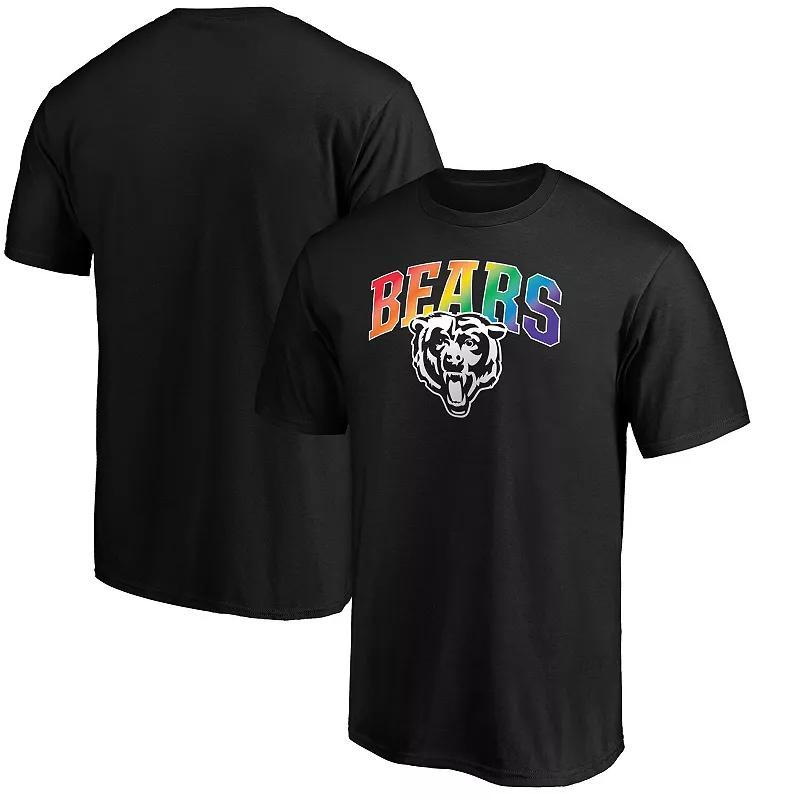 Men's NFL Pro Line Black Chicago Bears Pride Logo T-Shirt, Size: Medium Product Image
