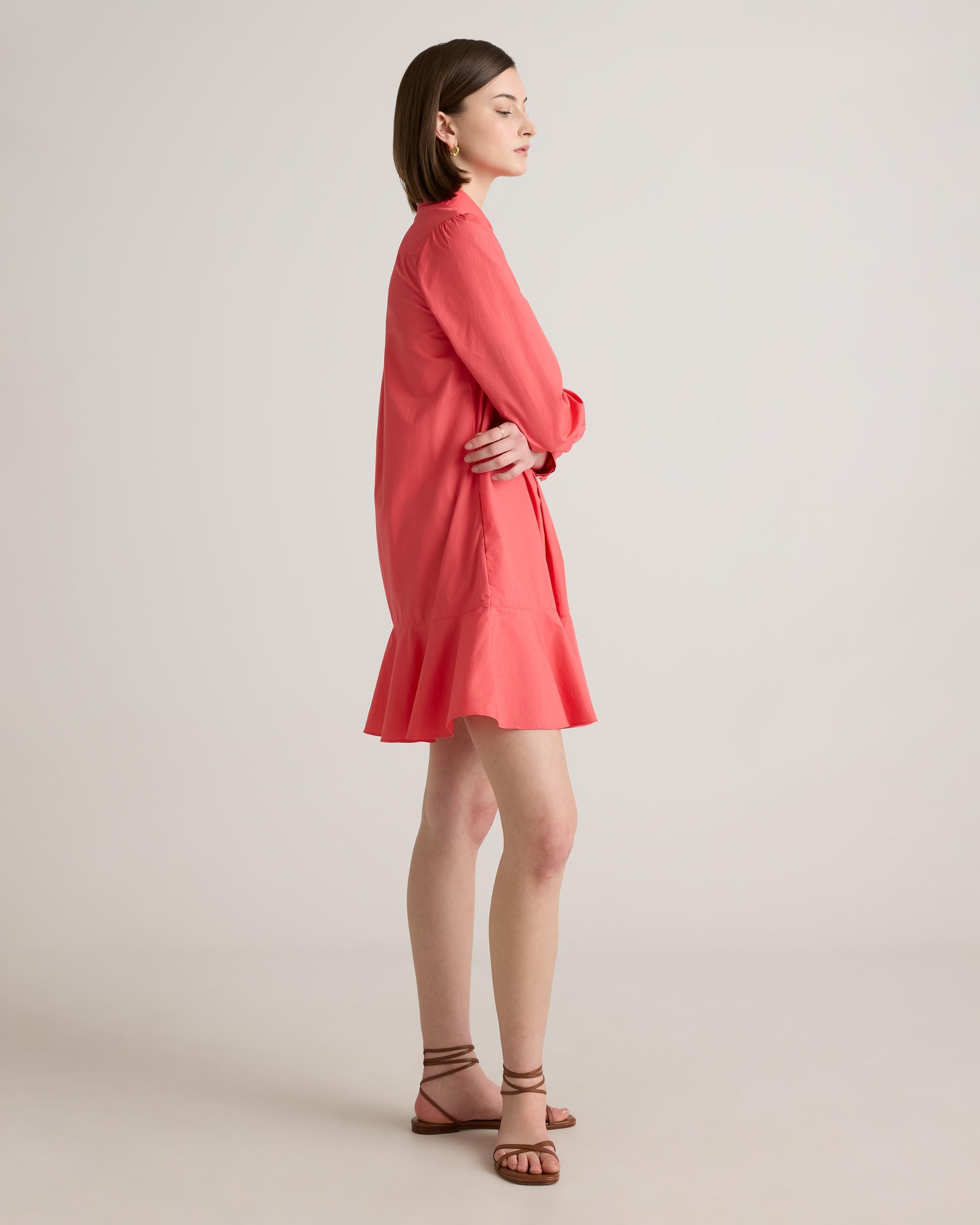 100% Organic Cotton Drop Waist Shirt Dress Product Image
