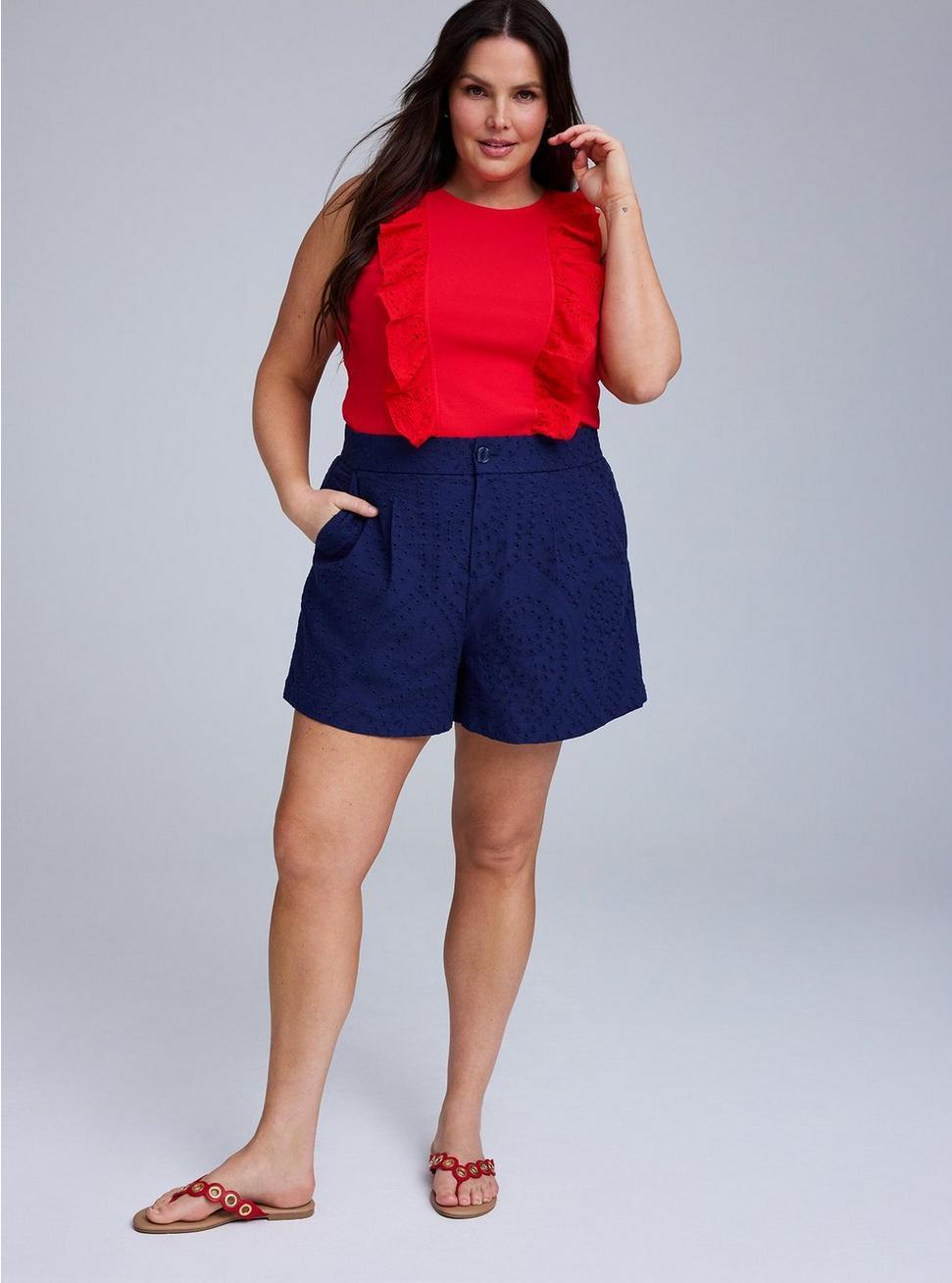 Belle Isle Eyelet Ruffle Tank Product Image