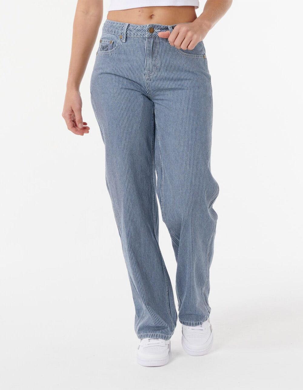 RIP CURL Aggie Womens Relaxed Jeans - PNSTRP DENIM Product Image
