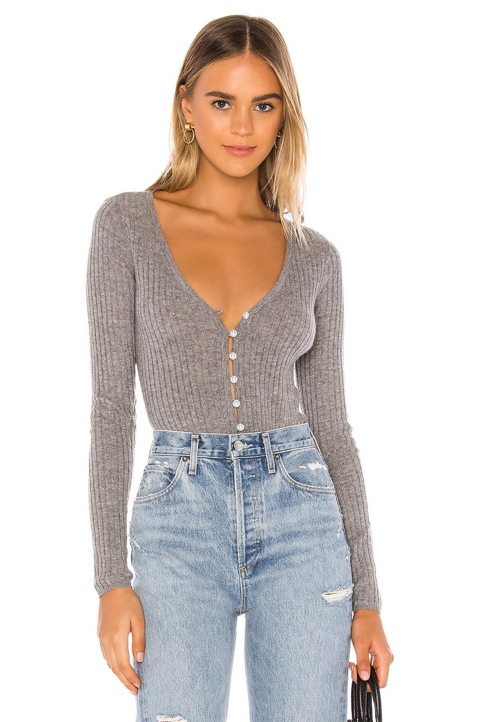 Lovers and Friends Baxter Cardigan in Grey Product Image