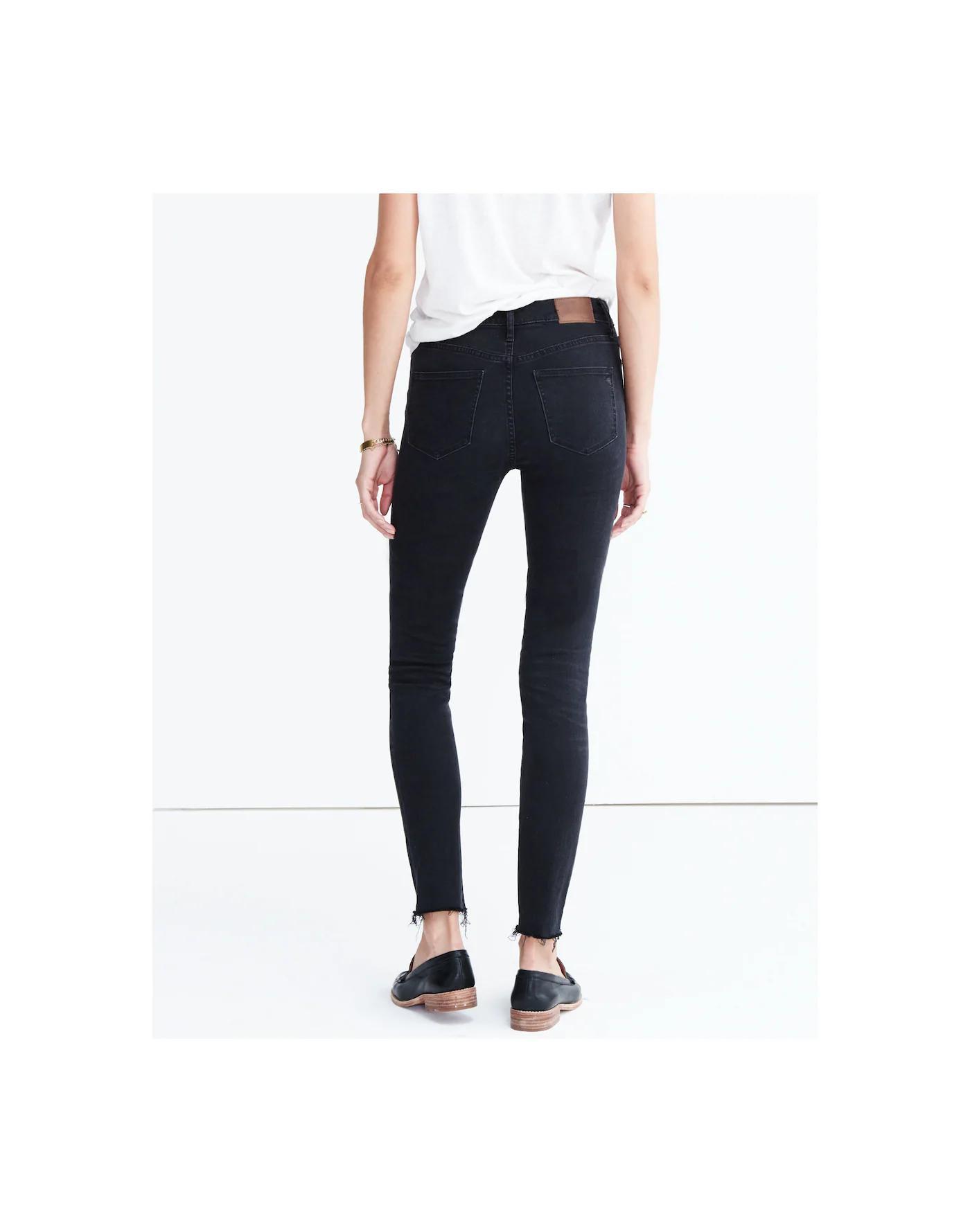Tall 9" High-Rise Skinny Jeans in Black Sea Product Image