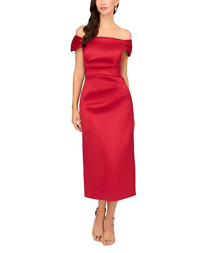 Aidan Mattox Off The Shoulder Sheath Dress Product Image