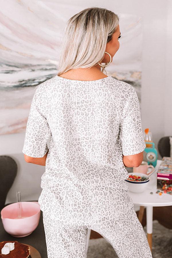 Making Cozy Moves Leopard Top Product Image