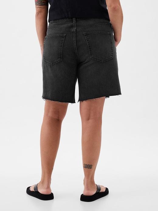 8" Mid Rise '90s Loose Denim Bermuda Shorts Product Image