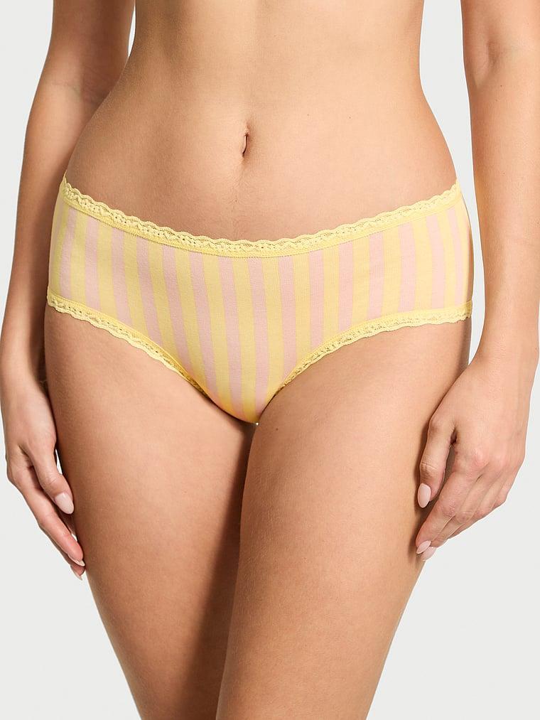 Cotton Lace-Waist Cheeky Panty Product Image