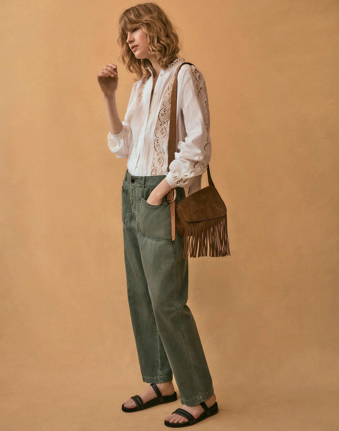 The Taper-Leg Utility Pant in Garment-Dyed Twill Product Image