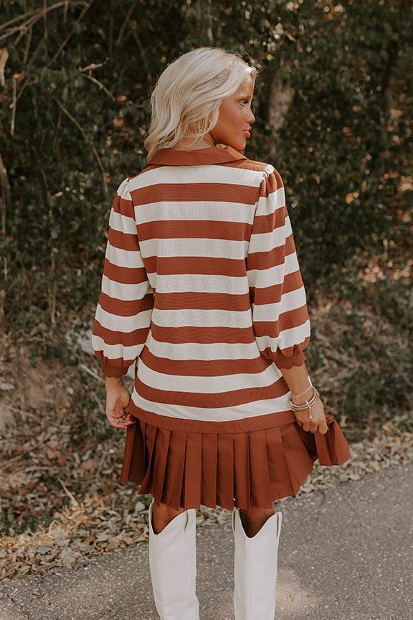 Country Club Moment Stripe Mini Dress Product Image