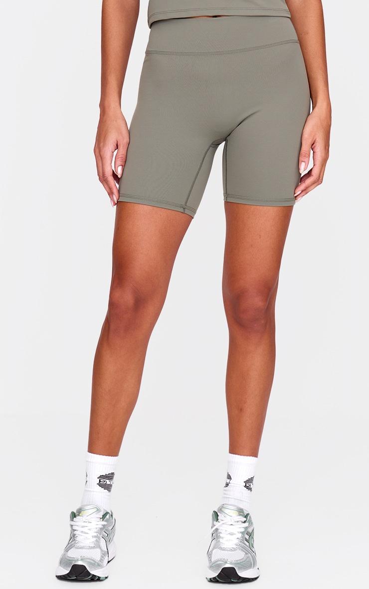 Olive Ultimate Sculpt High Waist Gym Shorts Product Image