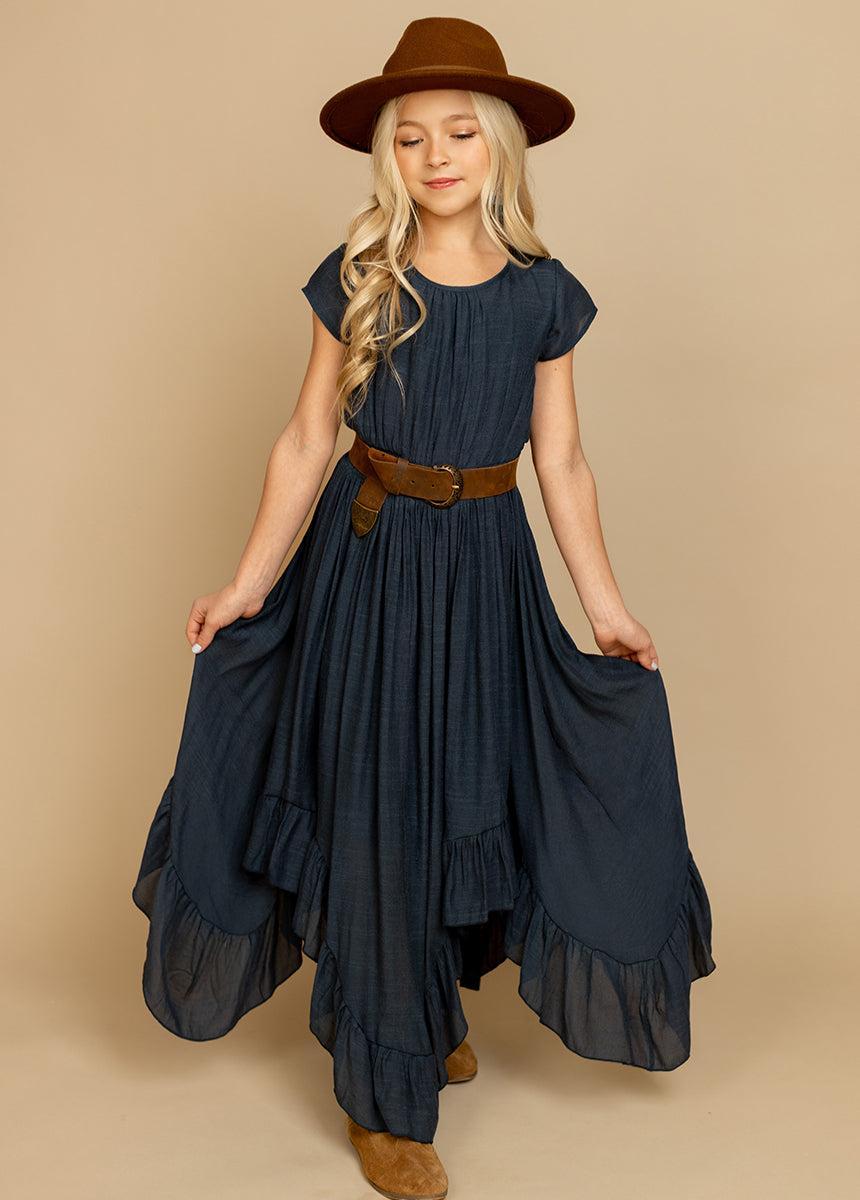 Briley Dress in Navy Girls Product Image