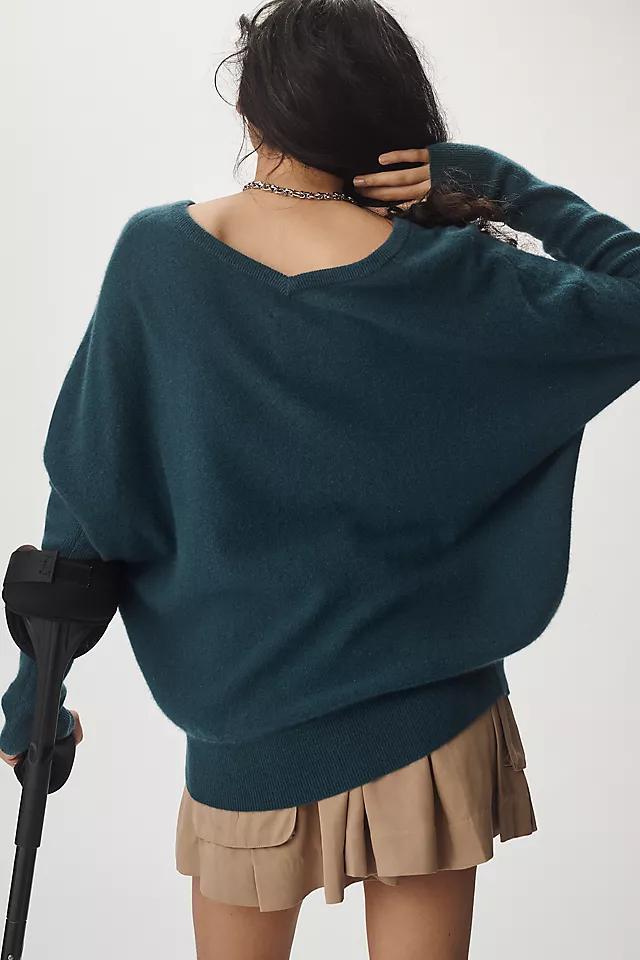 The Charley Cashmere Relaxed V-Neck Sweater Product Image