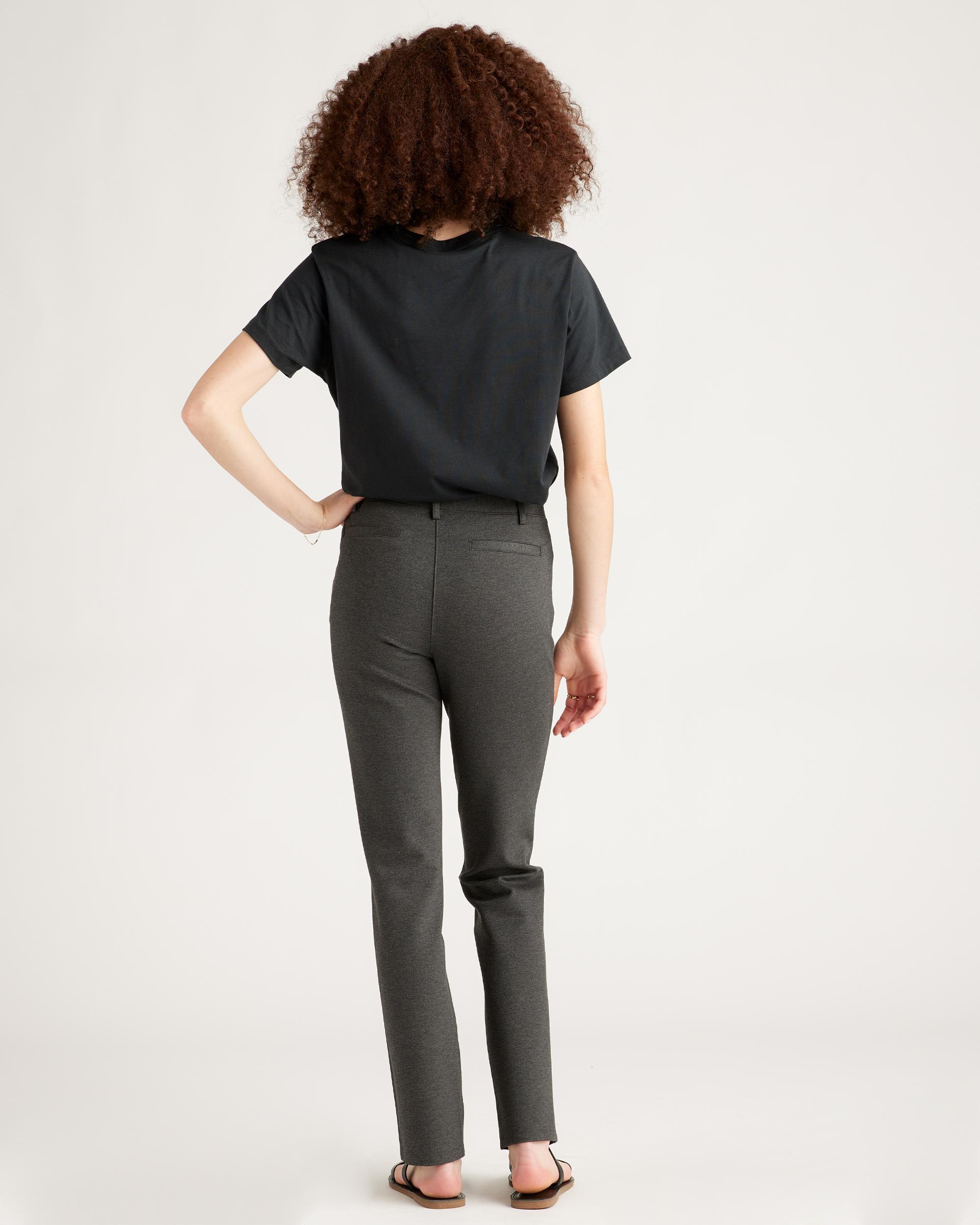 Quince | Women's Ultra-Stretch Ponte Straight Leg Pants Petite Size XL, Rayon Product Image