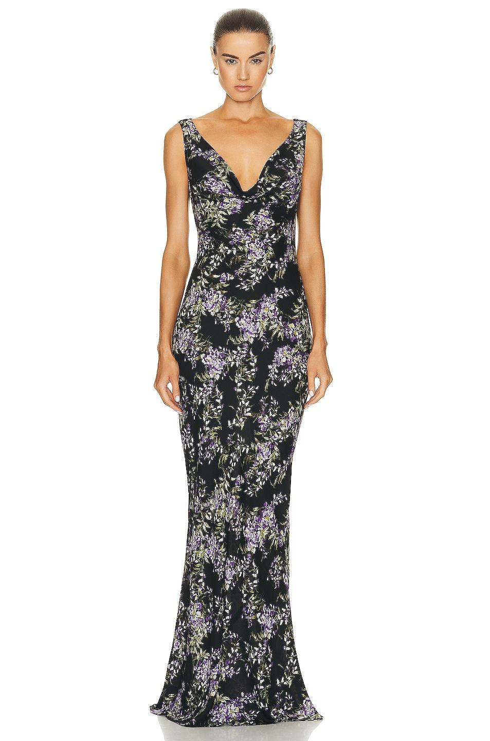 Deep Drape Neck Gown Norma Kamali Product Image