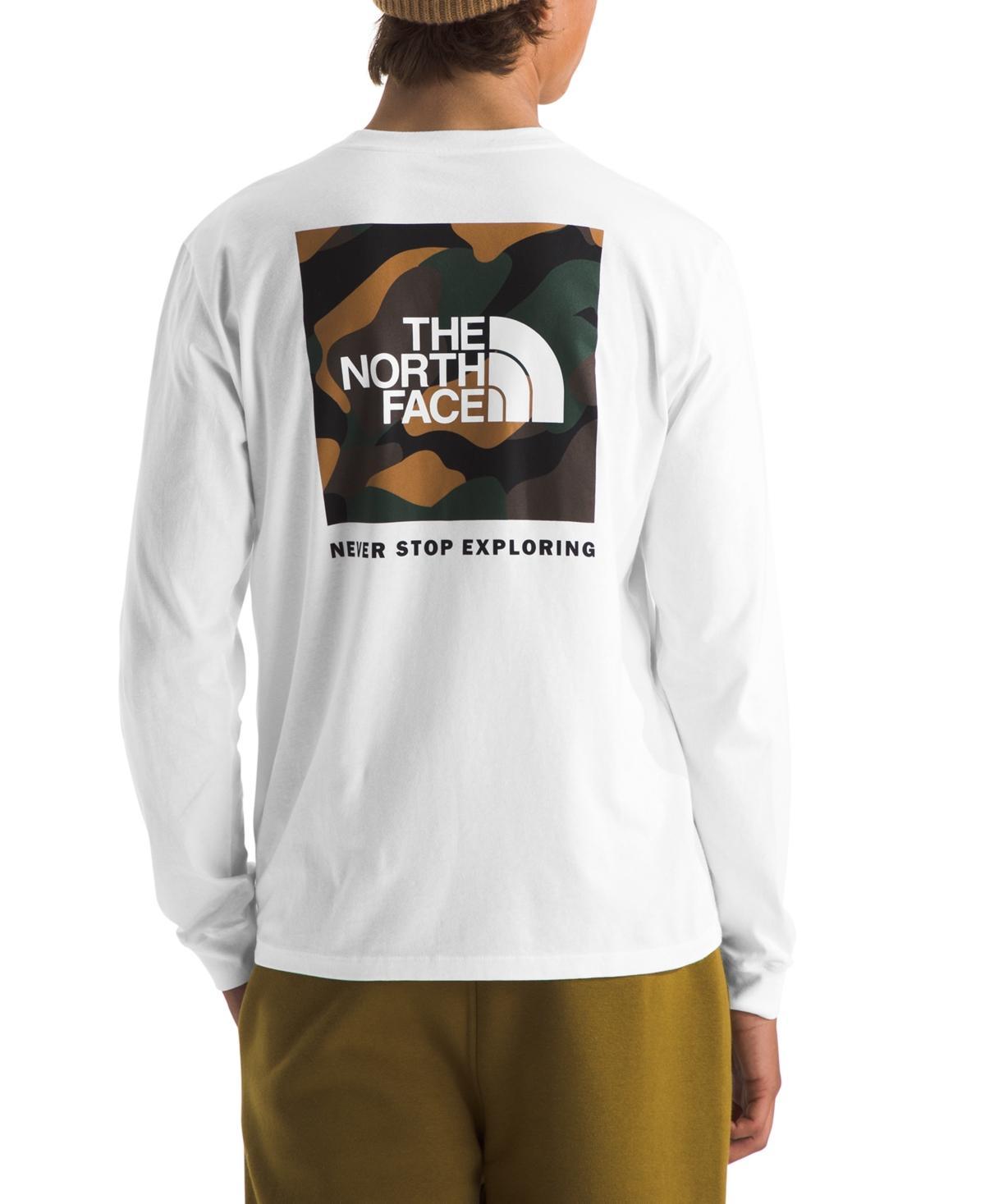 The North Face Men's L/S Box NSE Tee (Muted Pine) Men's T Shirt Product Image