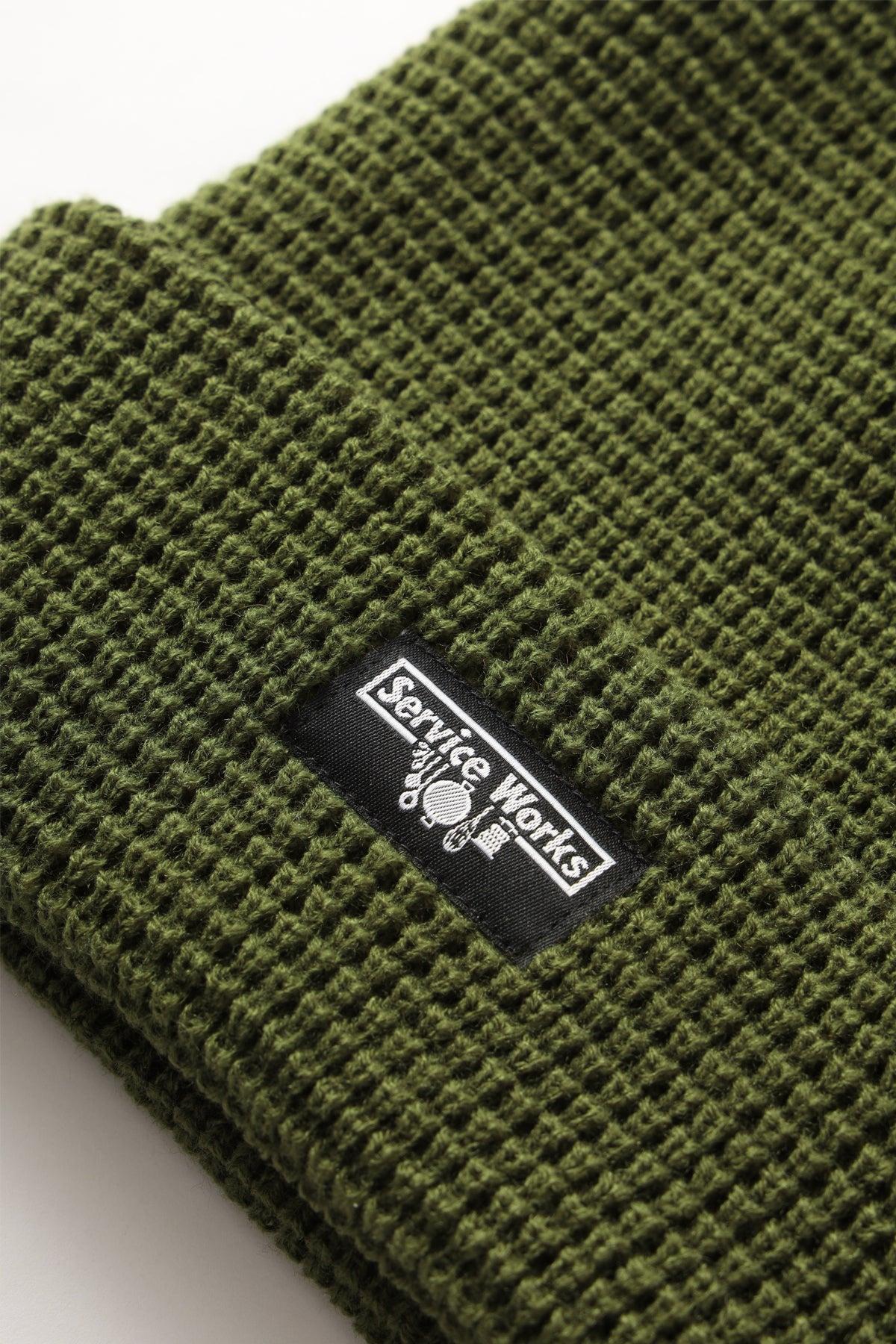 Service Works - Waffle Logo Beanie - Olive Product Image