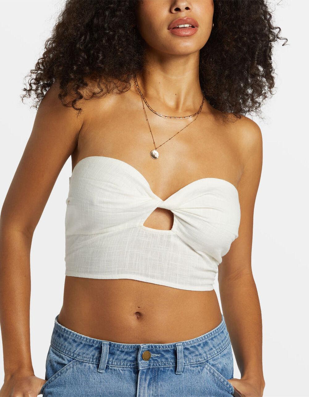 BILLABONG Wave Crush Womens Tube Top - WHITE Product Image