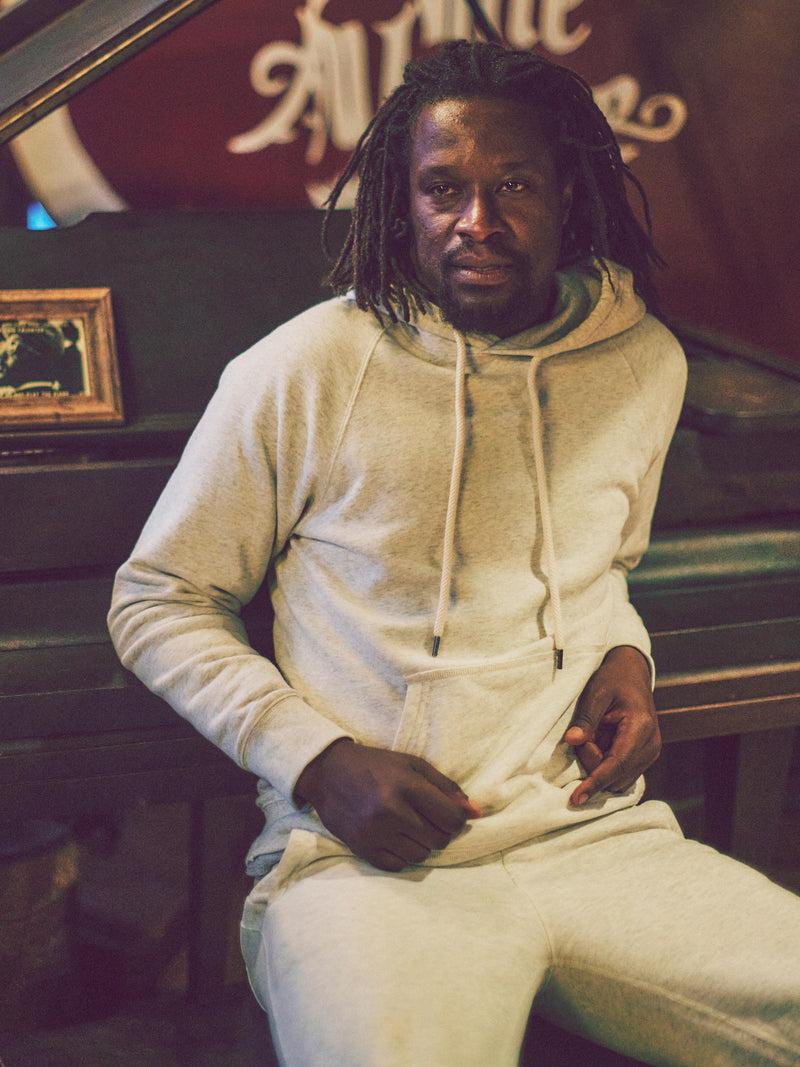 High Standard Fleece Hoodie - Antique Ivory Heather Product Image