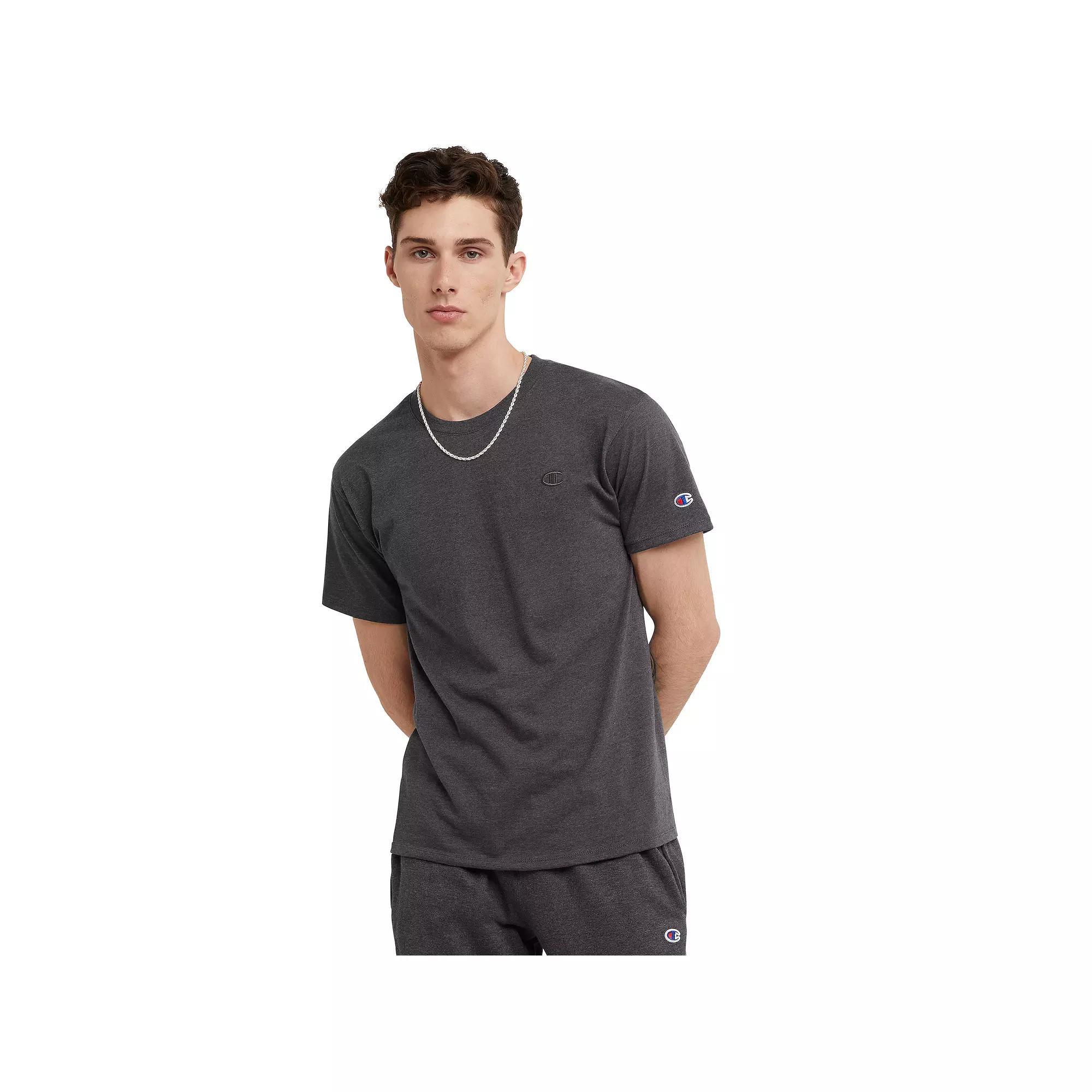 Mens Champion Classic Jersey Tee Granite Grey Product Image
