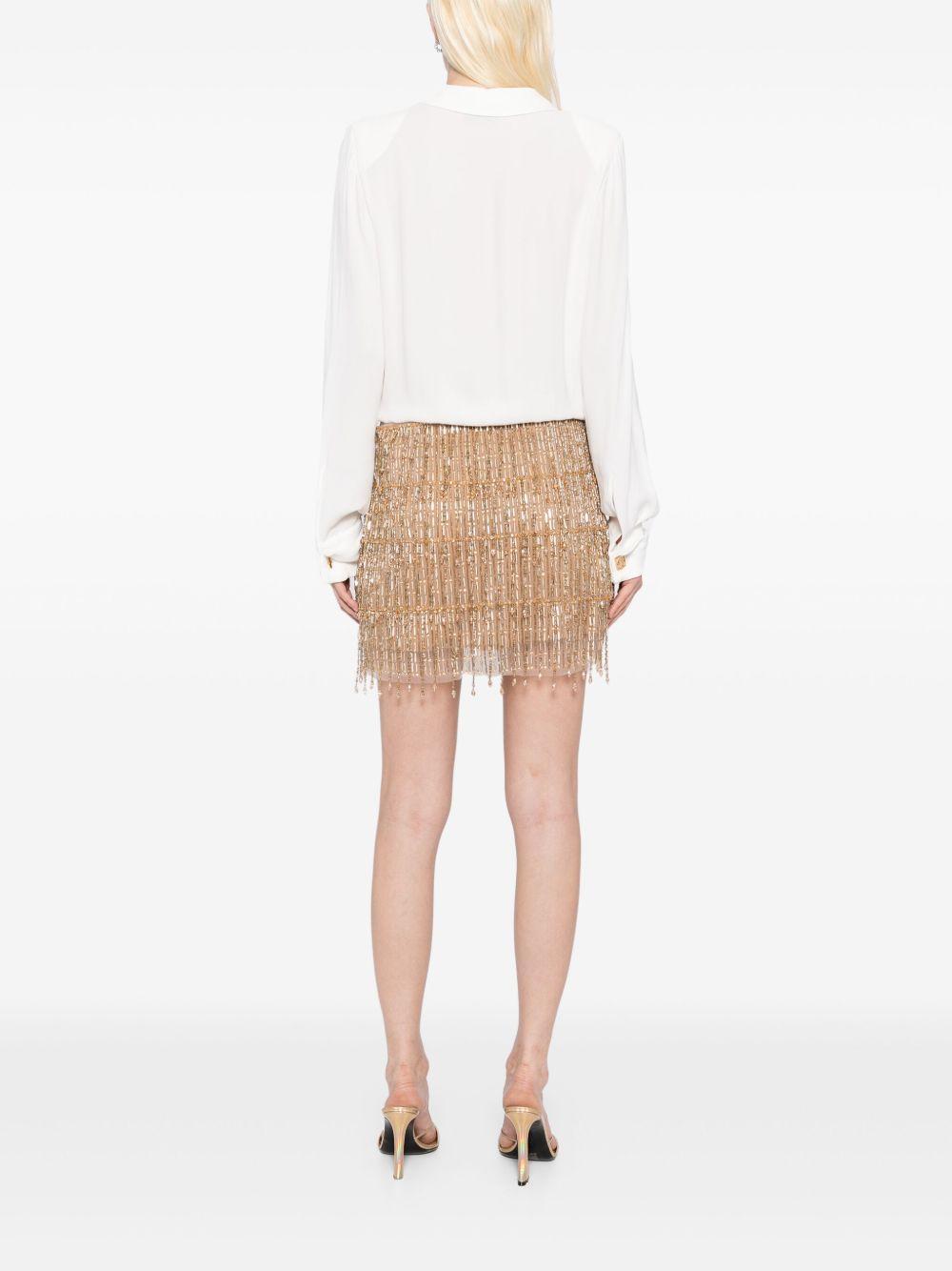 sequinned-skirt mini dress Product Image
