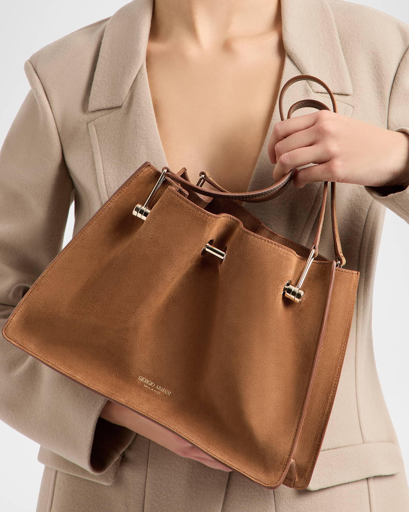 Avenue Small Soft Suede Tote Bag Product Image