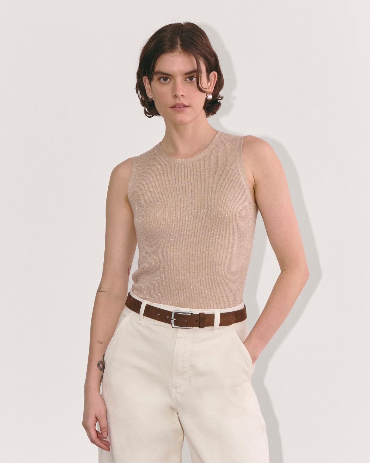 The Tank in Lurex Merino Product Image