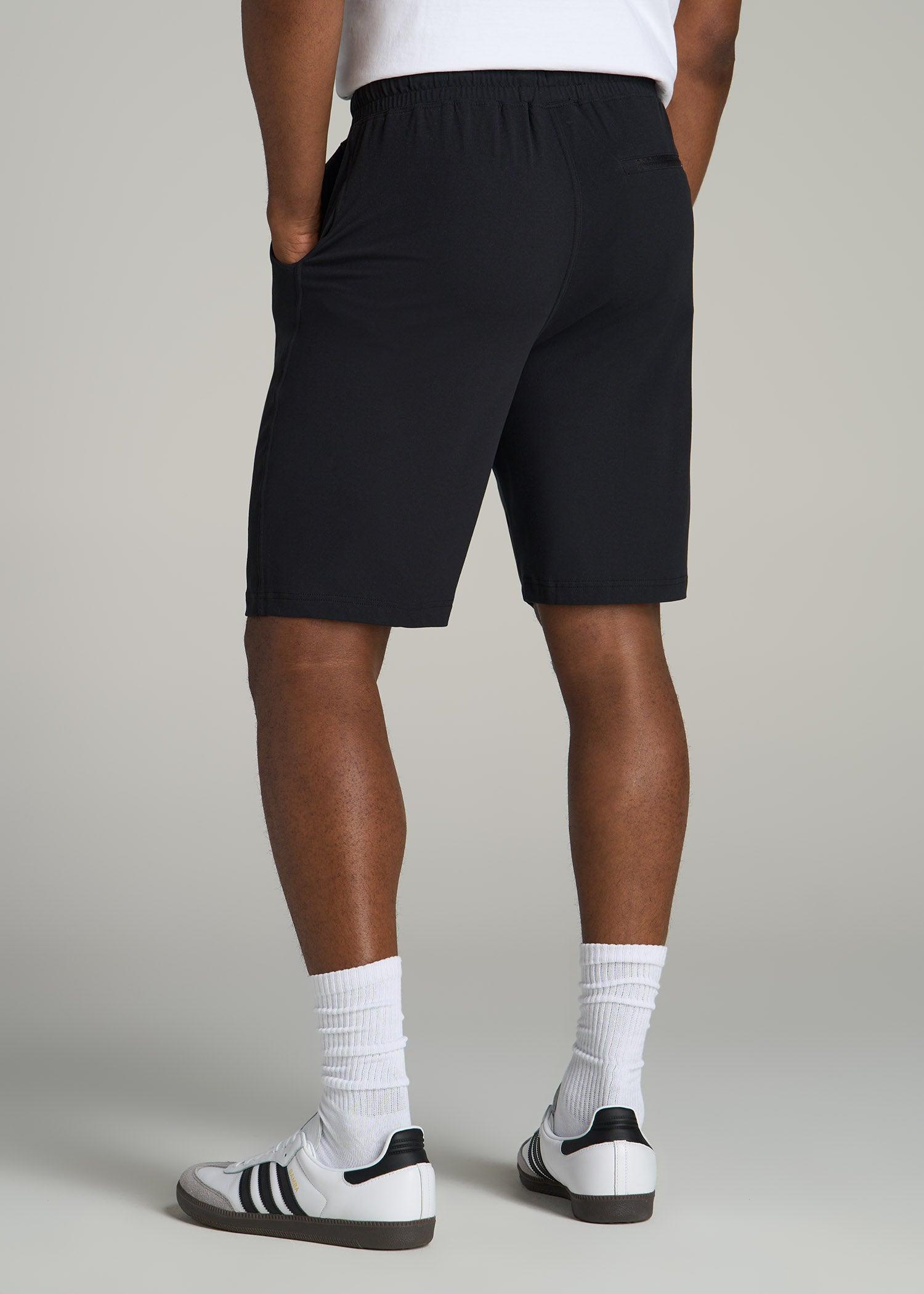 Weekender Stretch Lounge Shorts for Tall Men in Black Product Image