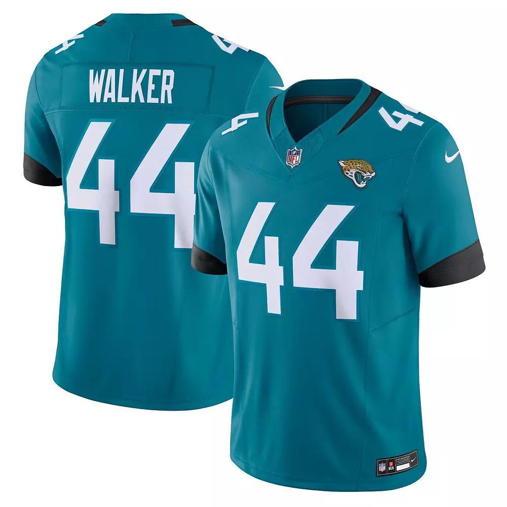 Men's Nike Travon Walker Teal Jacksonville Jaguars Vapor F.U.S.E. Limited  Jersey, Size: 3XL, Blue Product Image
