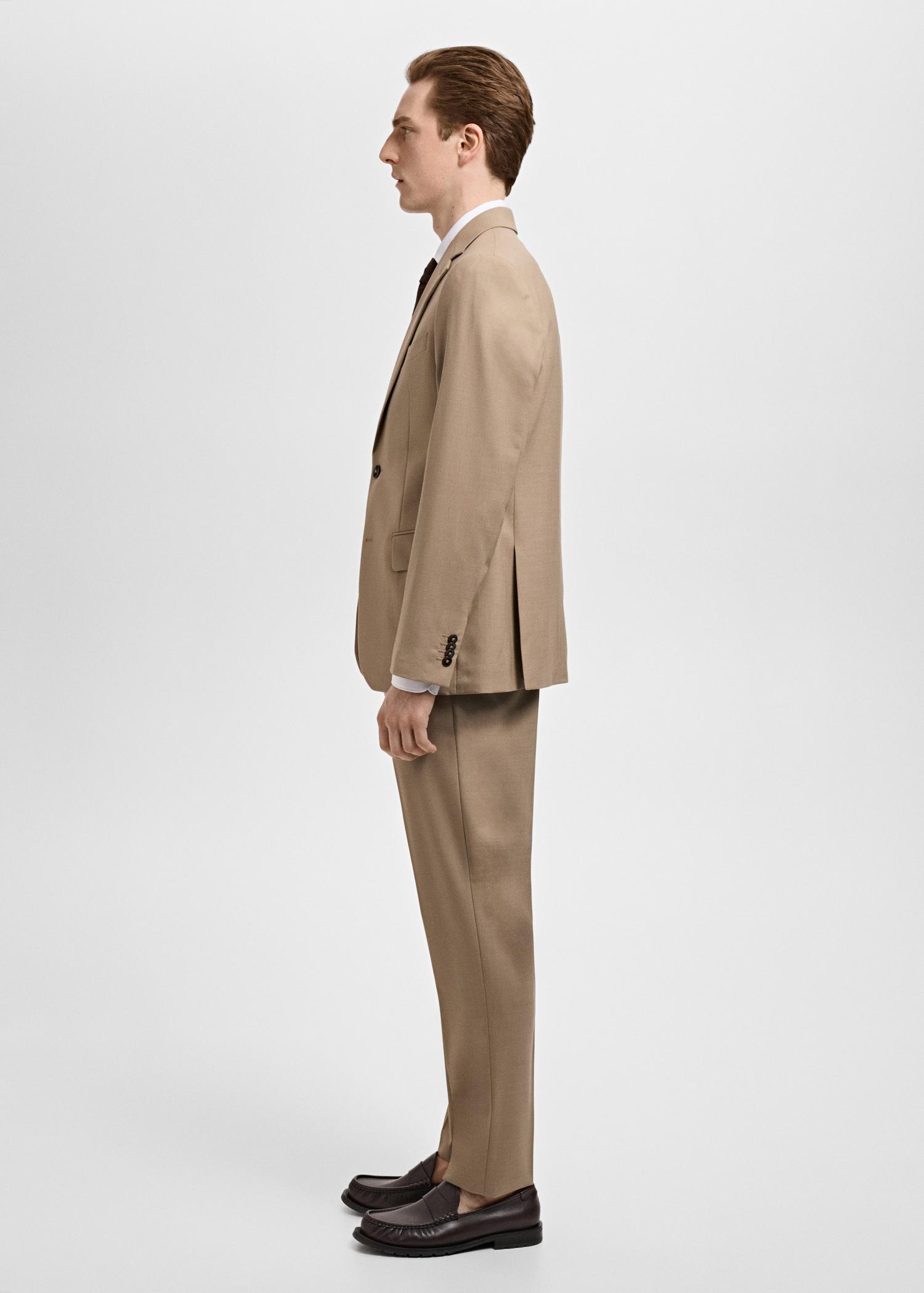 Turin 100% virgin wool suit pants - Men | MANGO USA Product Image