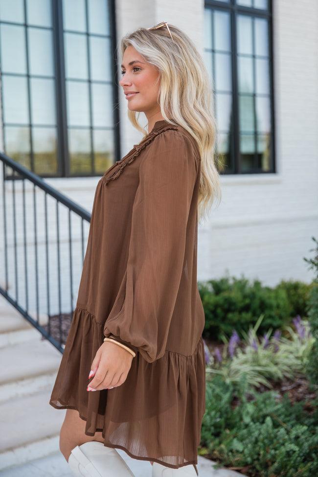 Lovely Words Chocolate Poet Style Dress FINAL SALE Product Image
