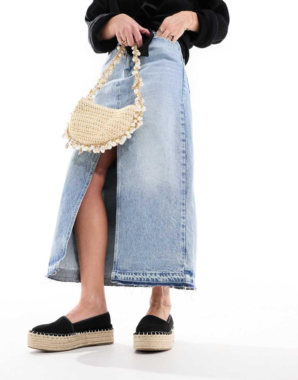ASOS DESIGN Journal flatform espadrilles Product Image