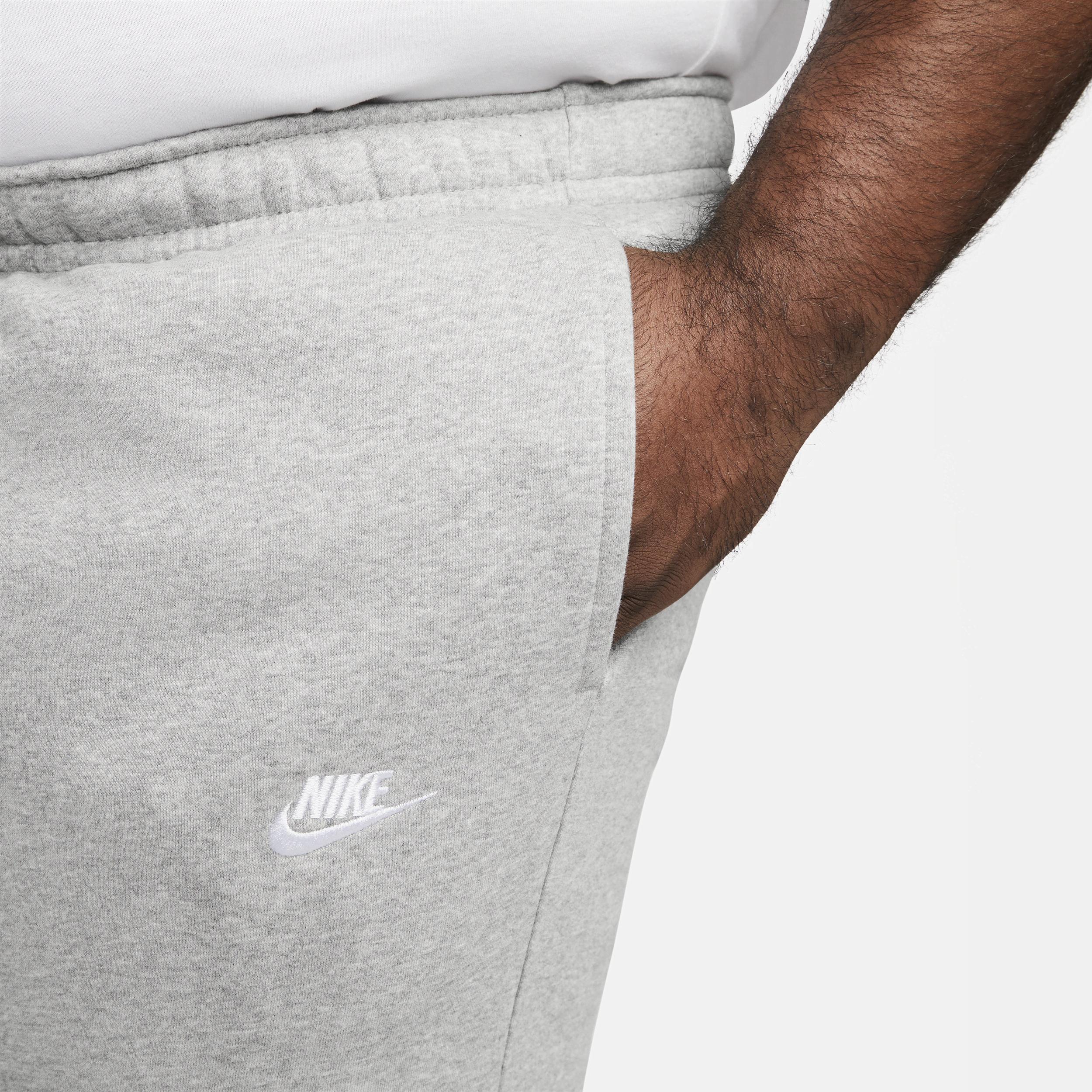 Nike Club cuffed sweatpants in gray heather Product Image