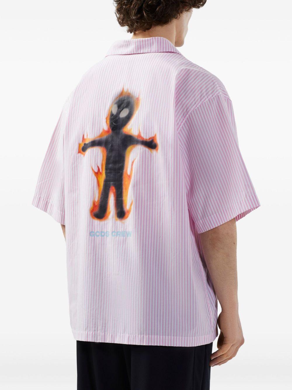 Wirdo Flames-print shirt Product Image