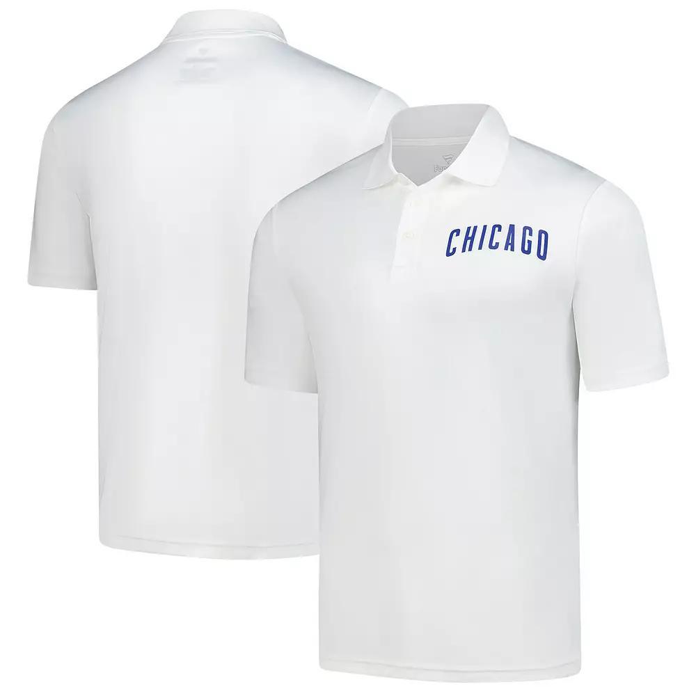 Men's Fanatics White Chicago Cubs Component Polo, Size: Small Product Image