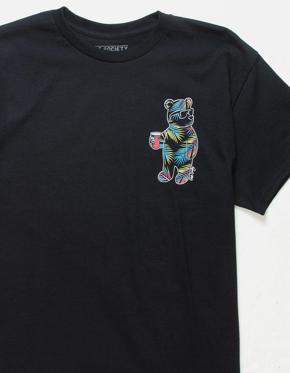 RIOT SOCIETY Palms Bear Mens Tee - BLACK Product Image