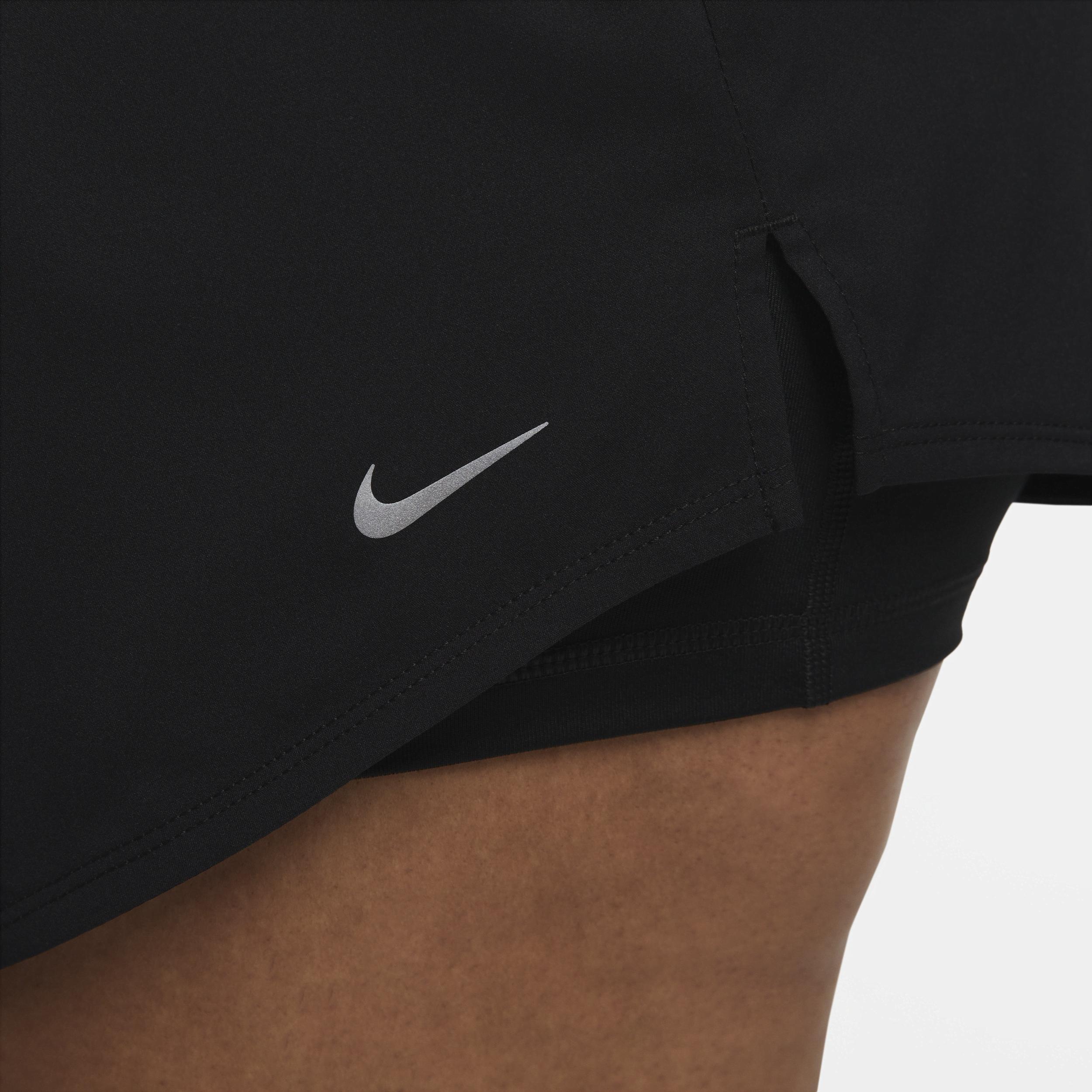 Nike Women's Dri-FIT One High-Waisted 3" 2-in-1 Shorts (Plus Size) Product Image