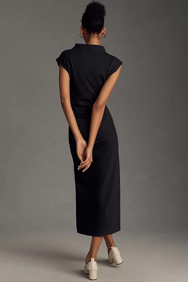 The Maya Ruched Cowl-Neck Dress Product Image